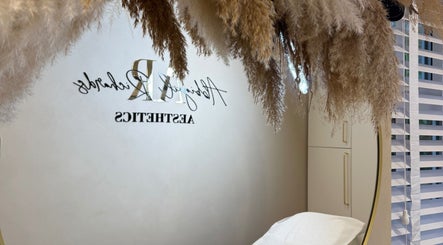 Elegant interior at Abbigail Richards Hair, Makeup & Aesthetics in Reading, England, GB with pampas grass decor.