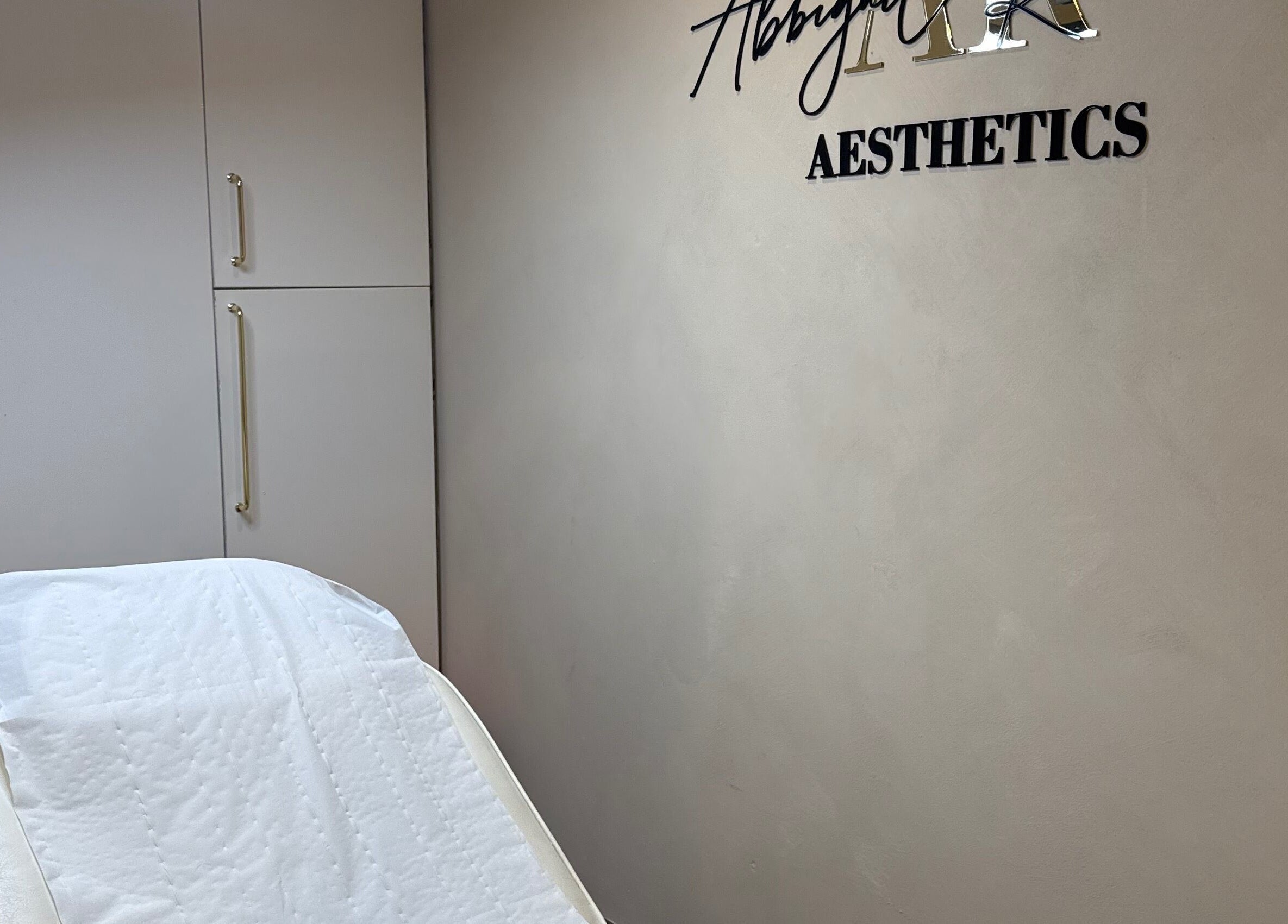 Relaxing treatment room at Abbigail Richards Hair, Makeup & Aesthetics, Reading, England, GB.
