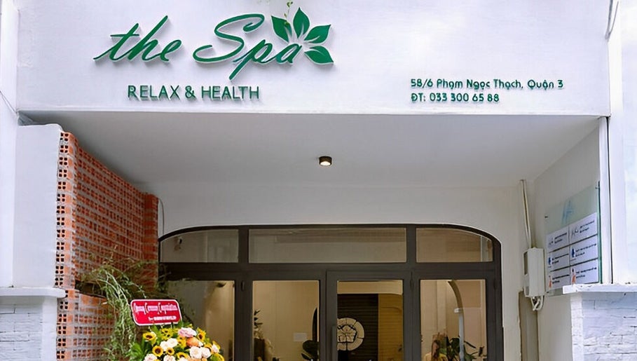 Entrance of The Spa Saigon in Thành Phố Hồ Chí Minh, known for relaxation and health services.
