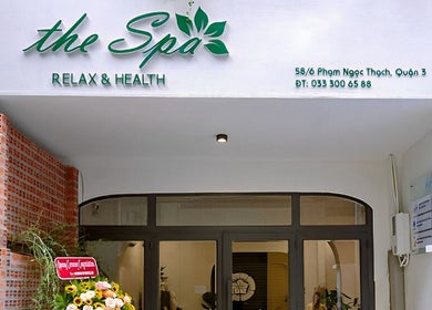 Entrance of The Spa Saigon in Thành Phố Hồ Chí Minh, known for relaxation and health services.