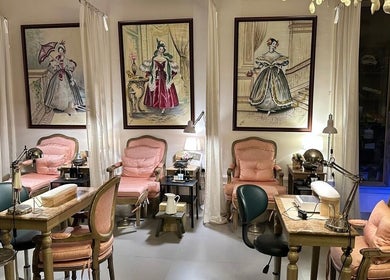 Elegant manicure stations at Four Branches Spa Beauty in Riyadh, Riyadh Province, SA with classic decor.