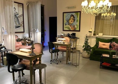 Luxurious interior of Four Branches Spa Beauty, Riyadh with vintage decor and cozy seating in Riyadh Province, SA.