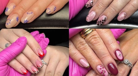 Elegant nail designs at NML Beauty in Ramsgate, England, GB showcasing intricate patterns and vibrant colors.