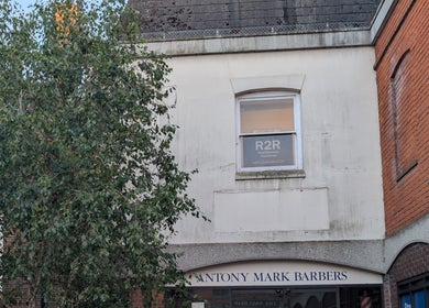 Front exterior of R2R Physiotherapy Braintree, nestled in the heart of Braintree, England, GB.