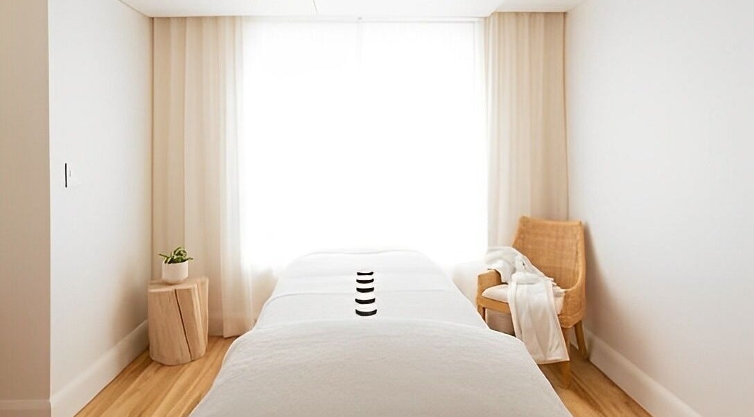 Tranquil massage room at Cove Wellness Spa At The President Hotel, Cape Town, Western Cape, ZA.