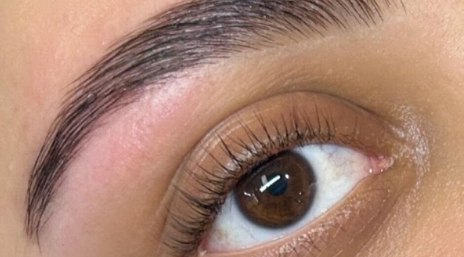 Beautifully shaped eyebrow at Blush & Brow Beauty, Pointe-claire, Québec, CA, showcasing expert grooming.