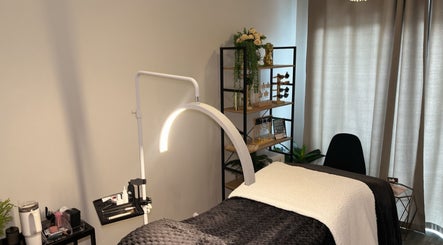 Elegant treatment room at BELLE - Lash and Brow Artistry, East London, Eastern Cape, ZA, featuring stylish decor.