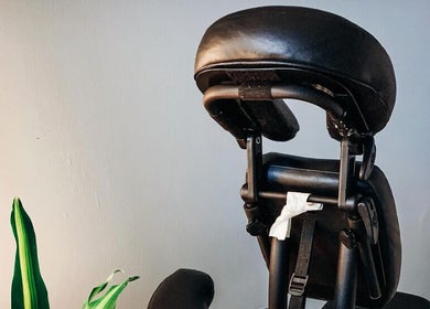 Massage chair at Spa Wellness Services in Greenacres, Florida, US, inviting relaxation and rejuvenation.