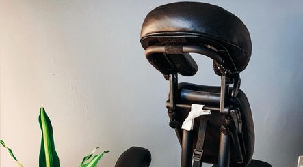 Massage chair at Spa Wellness Services in Greenacres, Florida, US, inviting relaxation and rejuvenation.