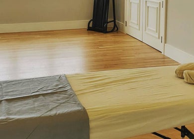 Calming massage table at Spa Wellness Services in Greenacres, Florida, US.