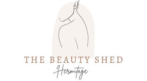 Elegant logo of The Beauty Shed - Hermitage in Hermitage, England, GB showcasing minimalist line art.