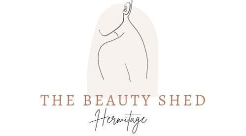 Elegant logo of The Beauty Shed - Hermitage in Hermitage, England, GB showcasing minimalist line art.