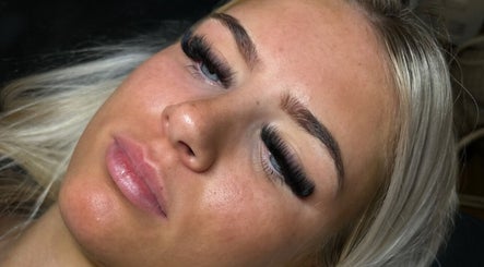 Close-up of elegant eyelash extensions by By Elisha May in Pentre, Llanrhaeadr-yng-nghinmeirch, Cymru, GB.