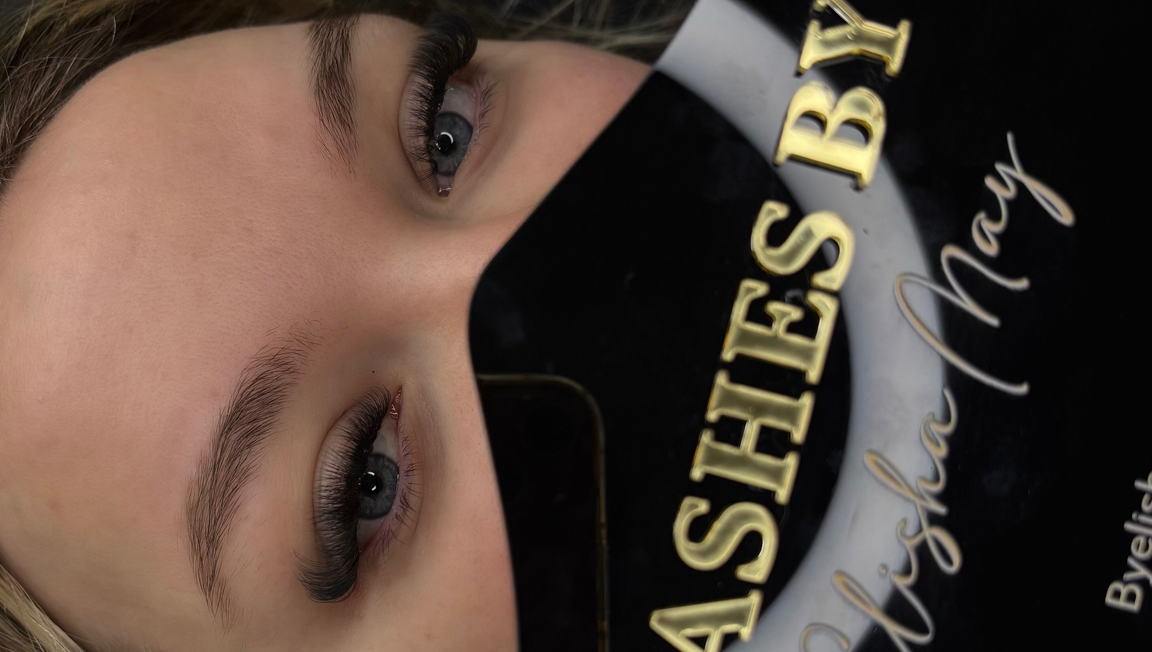 Close-up of elegant eyelashes by By Elisha May, Pentre, Llanrhaeadr-yng-nghinmeirch, Cymru, GB.