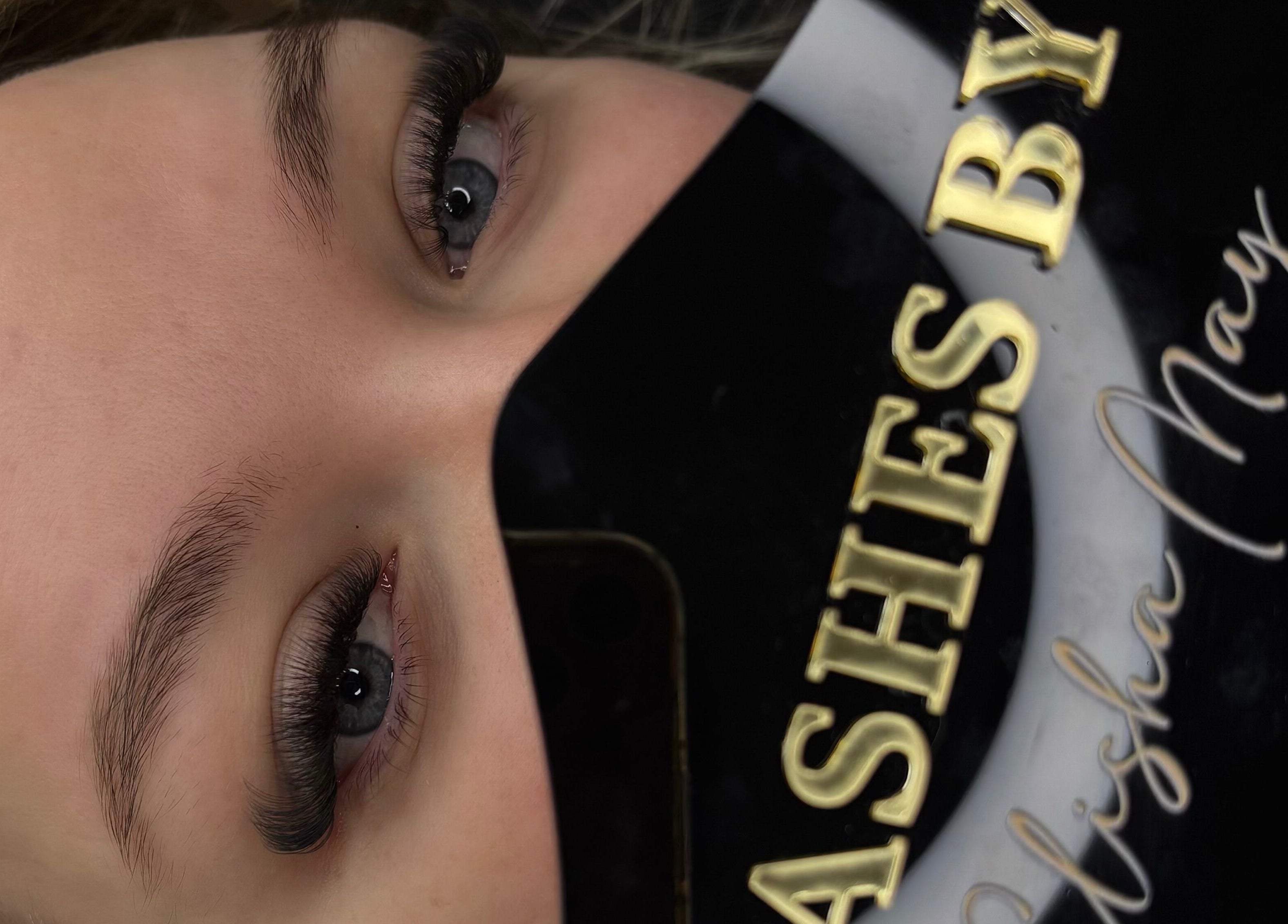 Close-up of elegant eyelashes by By Elisha May, Pentre, Llanrhaeadr-yng-nghinmeirch, Cymru, GB.