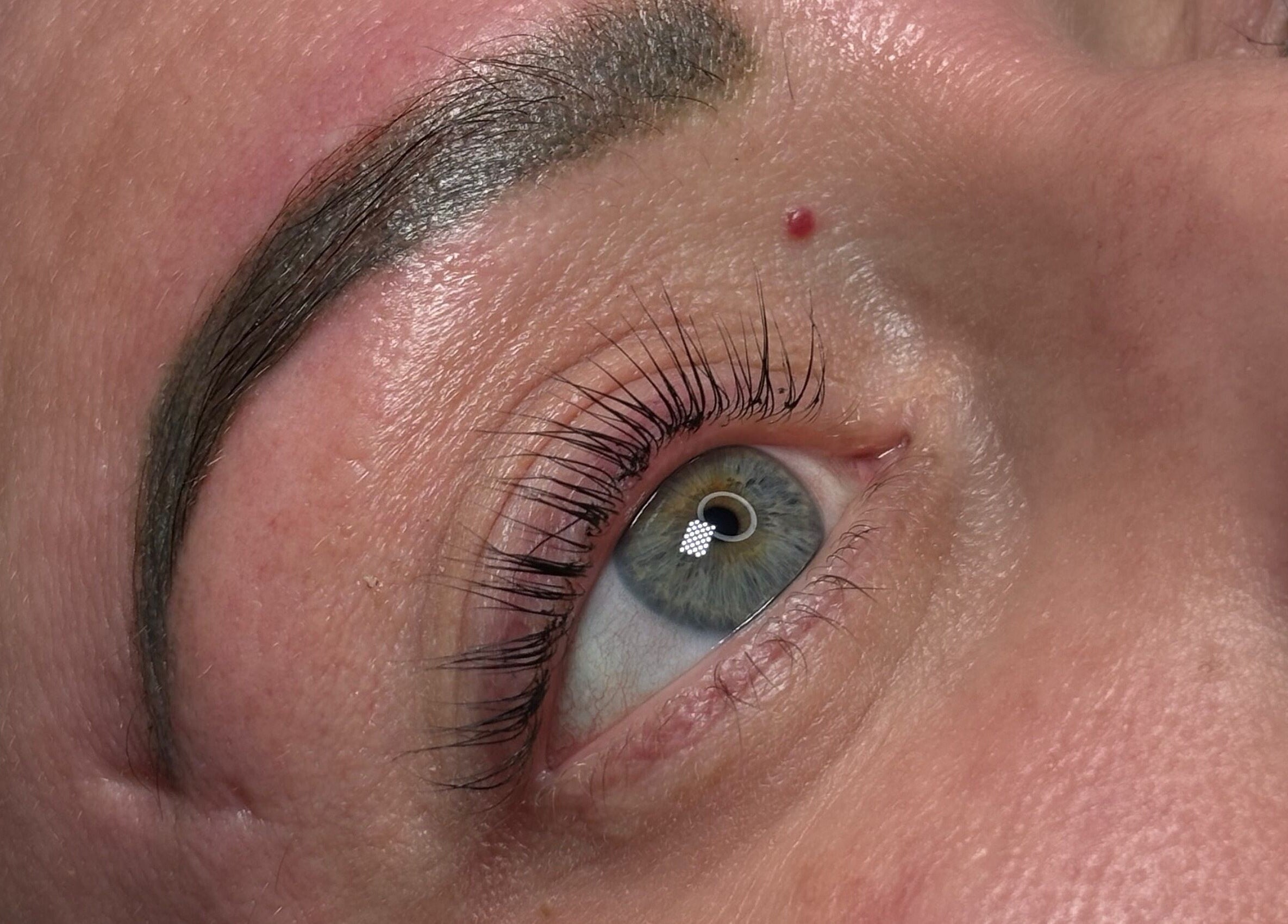 Detailed eyelash and eyebrow styling at By Elisha May, Pentre, Llanrhaeadr-yng-nghinmeirch, Cymru, GB.