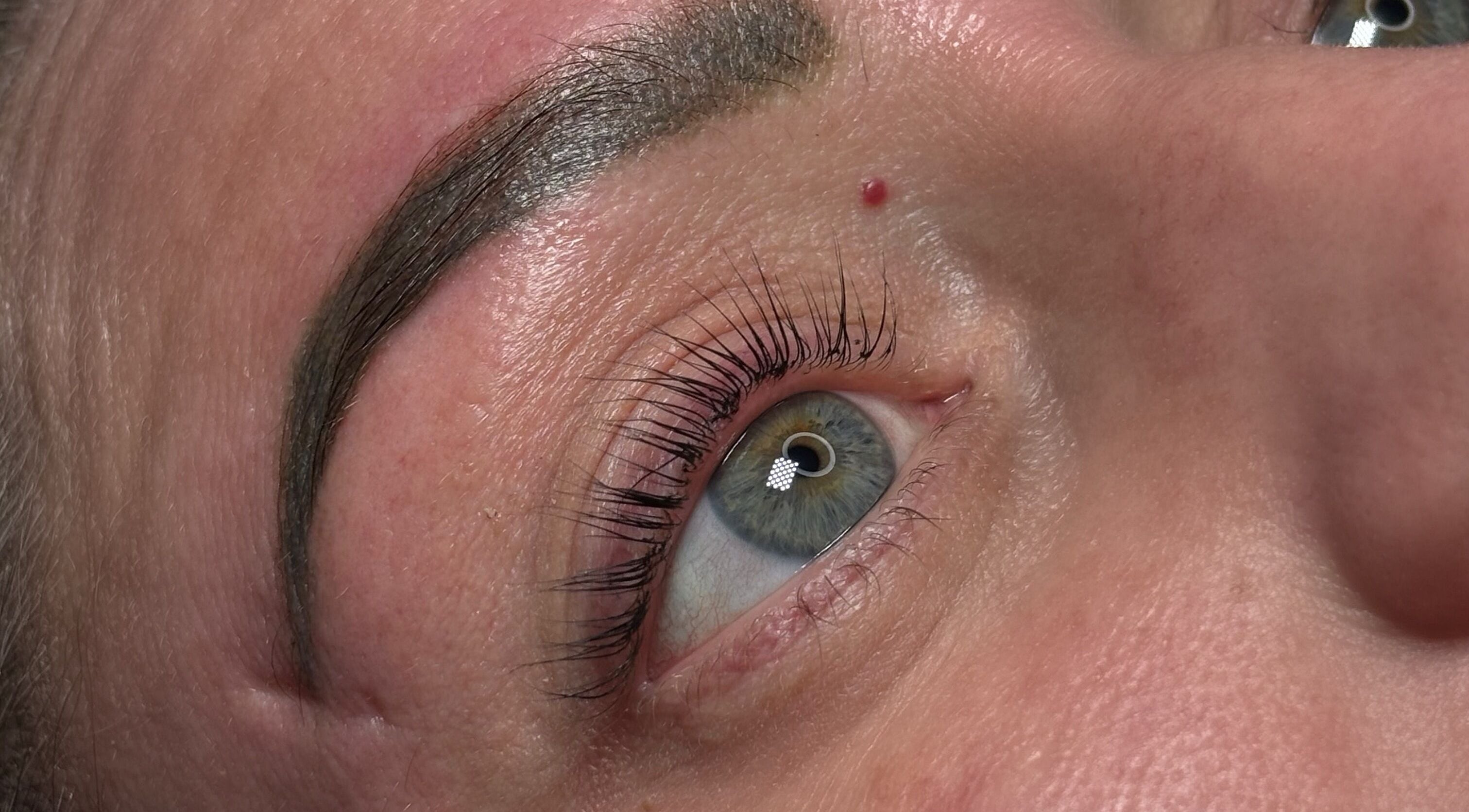 Detailed eyelash and eyebrow styling at By Elisha May, Pentre, Llanrhaeadr-yng-nghinmeirch, Cymru, GB.