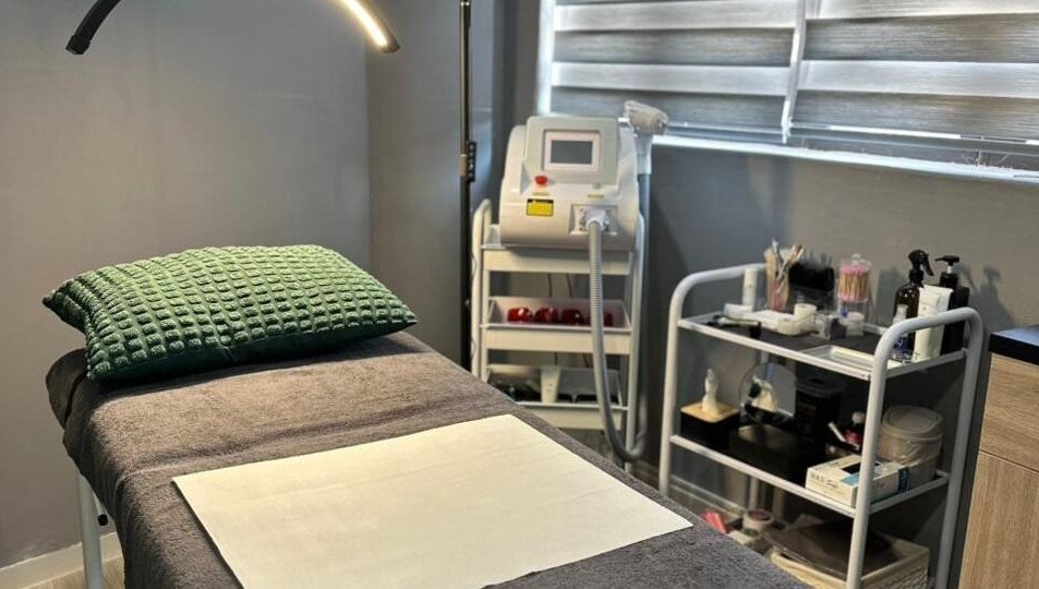Relaxing treatment room at Laser Erase - Pretoria East, Pretoria, Gauteng, ZA, featuring equipment and supplies.