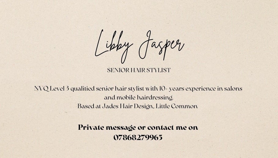 Libby Jasper Senior Hair Stylist изображение 1