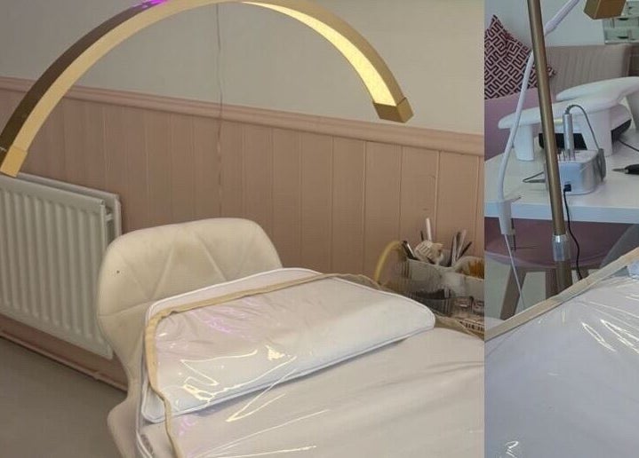 Peaceful treatment area at By EJG beauty lounge in Redcar, England, GB, showcasing a luxurious setup.