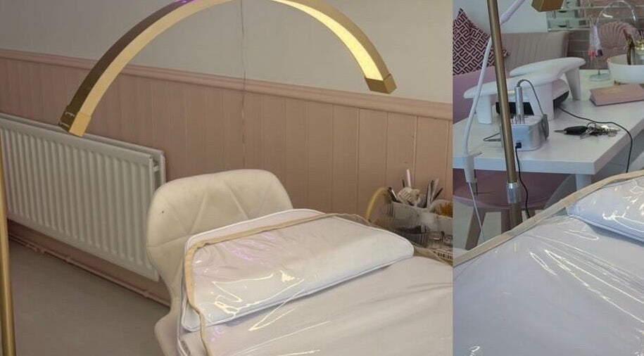 Peaceful treatment area at By EJG beauty lounge in Redcar, England, GB, showcasing a luxurious setup.