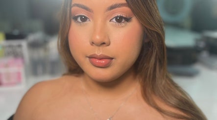 A woman with elegant makeup at Anna Francesca hair & beauty, Campbelltown, New South Wales, AU.