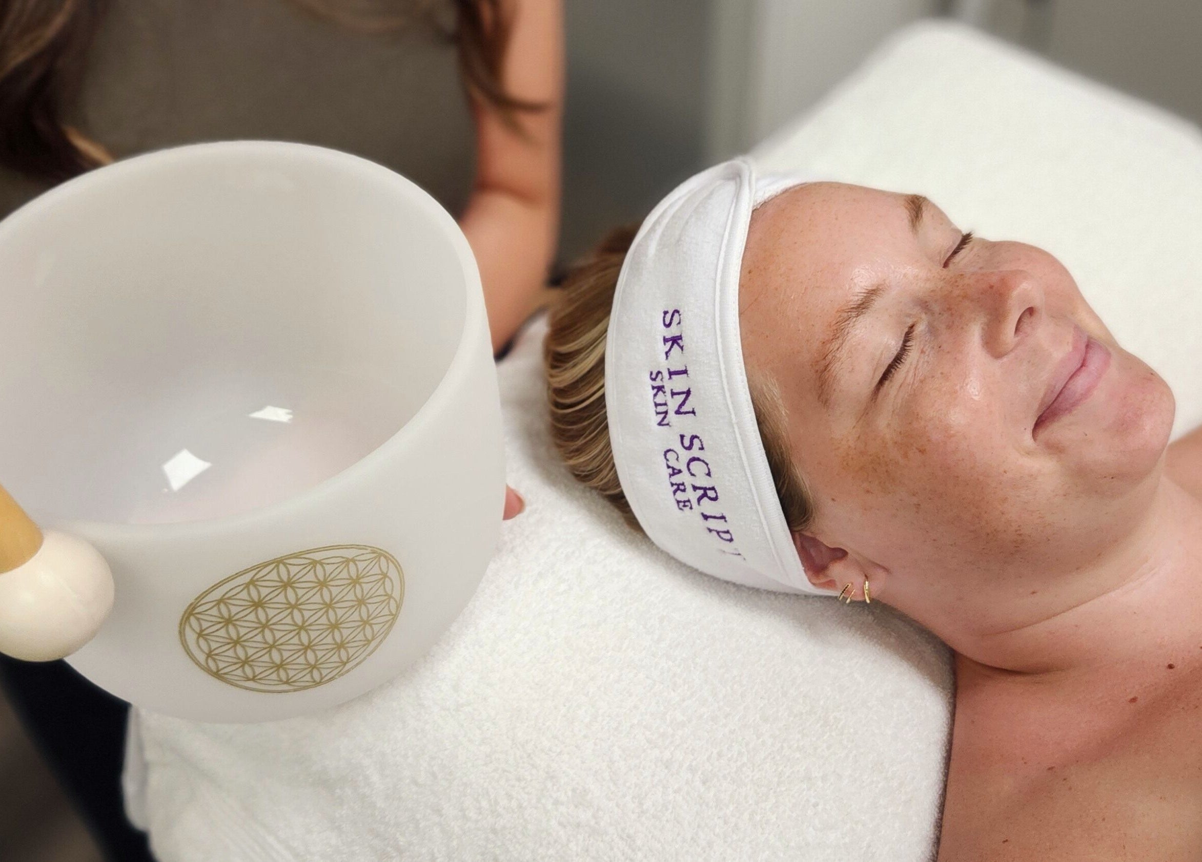 Relaxing sound therapy at Enlightened Esthetics, Woodstock, Georgia, US. Experience rejuvenating wellness.