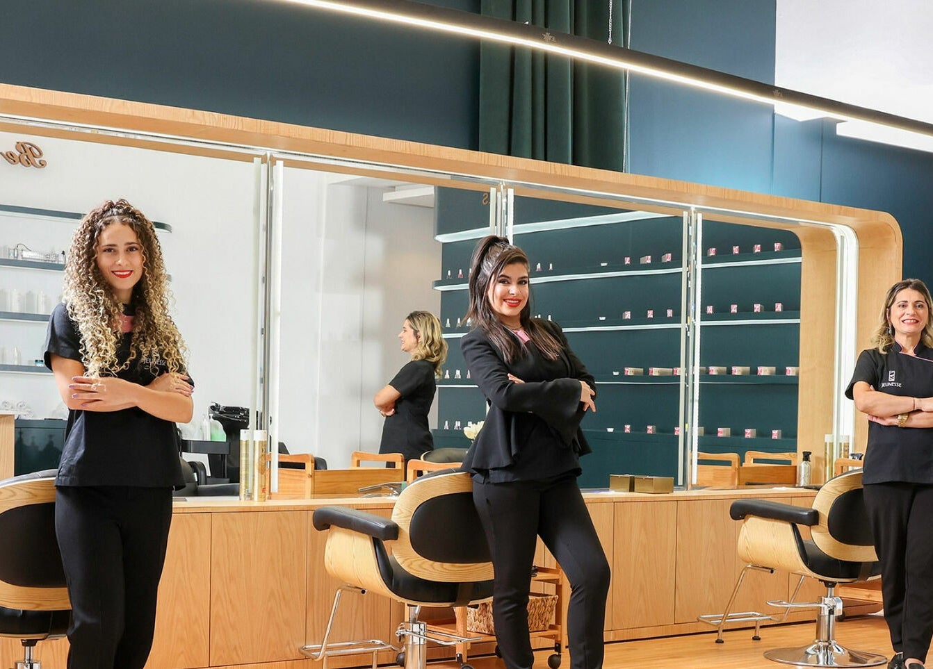 Professional team at Jeunesse Salon | صالون جونيس, Riyadh. Modern interior design and beauty experts.