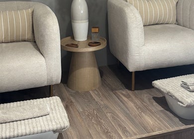 Luxurious seating area at Rosy Touch Aesthetics Ceres in Ceres, Western Cape, ZA, ideal for relaxation.