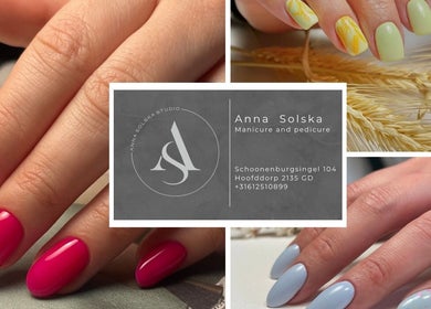 Beautiful manicure designs at Anna Solska Studio, Hoofddorp, Noord-Holland, NL, featuring vibrant nails.