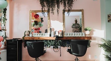 Stylish hairdressing station at Kate Darby - Hair Designer in Stoke-on-Trent, England, GB with modern decor.
