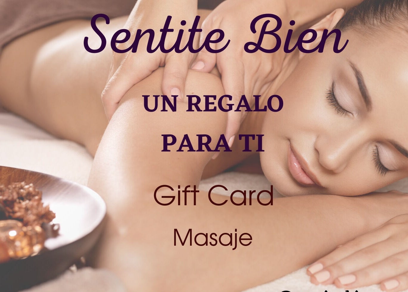 Masaje relajante en Sentite Bien, San Lorenzo, Santa Fe, AR. Perfecto para un regalo especial.