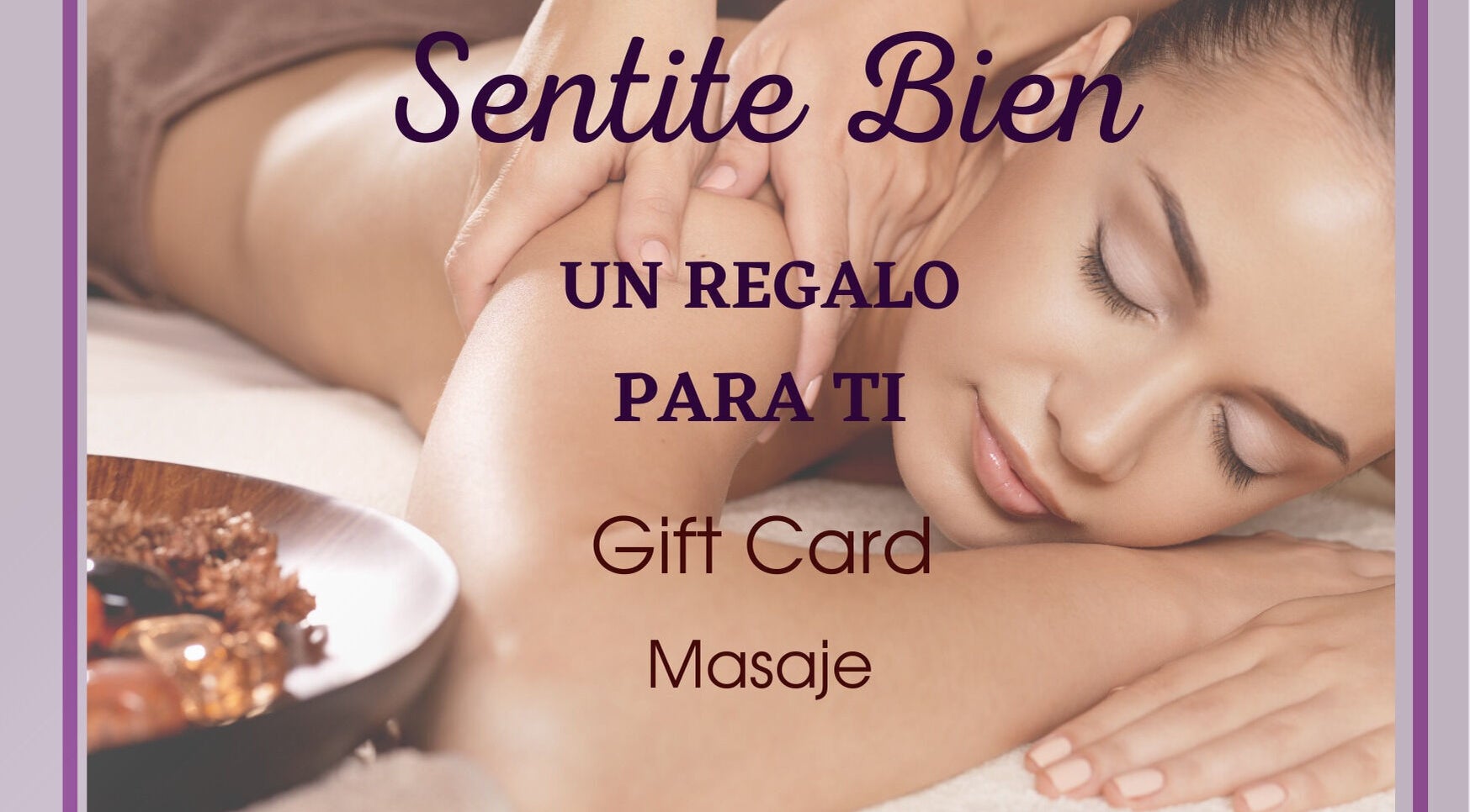 Masaje relajante en Sentite Bien, San Lorenzo, Santa Fe, AR. Perfecto para un regalo especial.