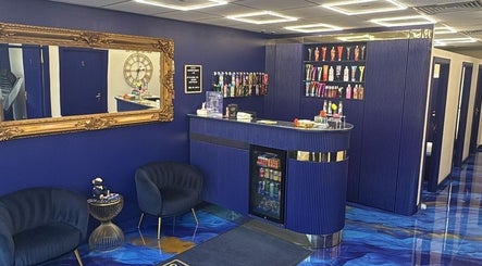 Chic reception area of LJT Aesthetics @ Sunny Bz in Herne Bay, England, GB with luxurious decor.