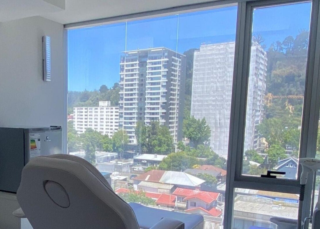 Vista panorámica desde Clínica Florencia en Concepción, Bío Bío, CL, mostrando paisaje urbano.