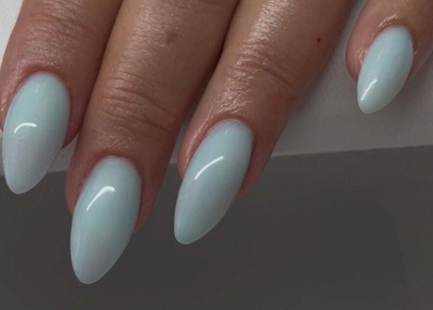 Elegant pastel nails at A Dose of Sof, Vancouver, British Columbia, CA, showcasing beauty and precision.