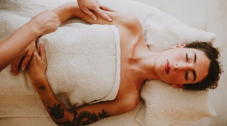 Massage session at Nurture, Byron Bay, New South Wales, AU, enhancing relaxation and wellness.