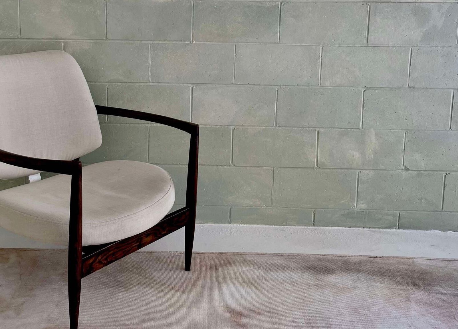 Elegant chair in calming room at Nurture Massage, Byron Bay, New South Wales, AU.