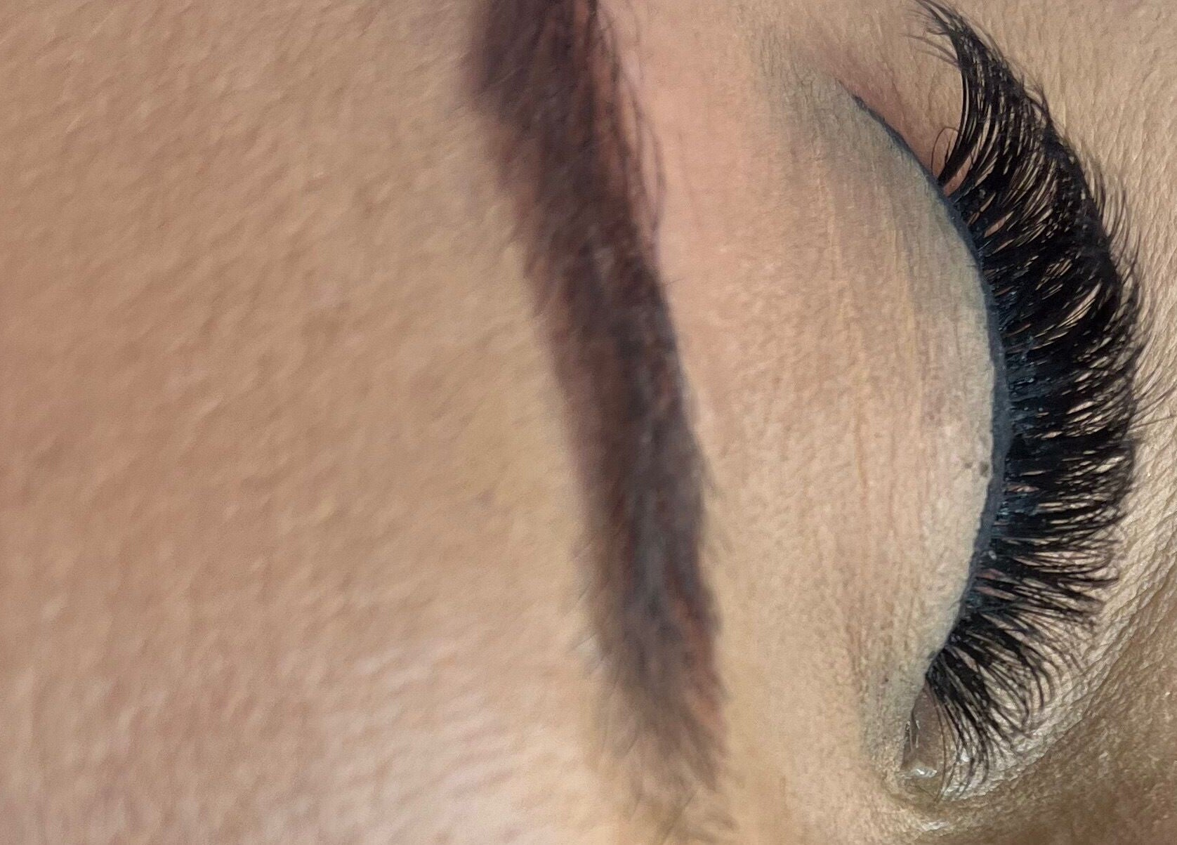 Close-up of beautifully applied lashes at MS Lashes, Olifantsfontein, Gauteng, ZA.