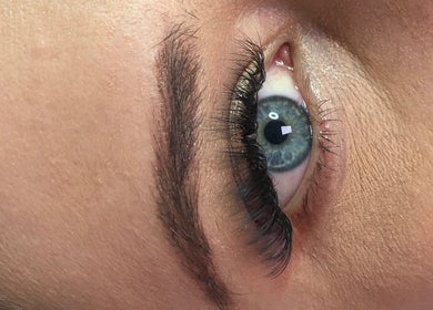 Close-up of enhanced lashes at MS Lashes in Olifantsfontein, Gauteng, ZA showcasing expert beauty application.