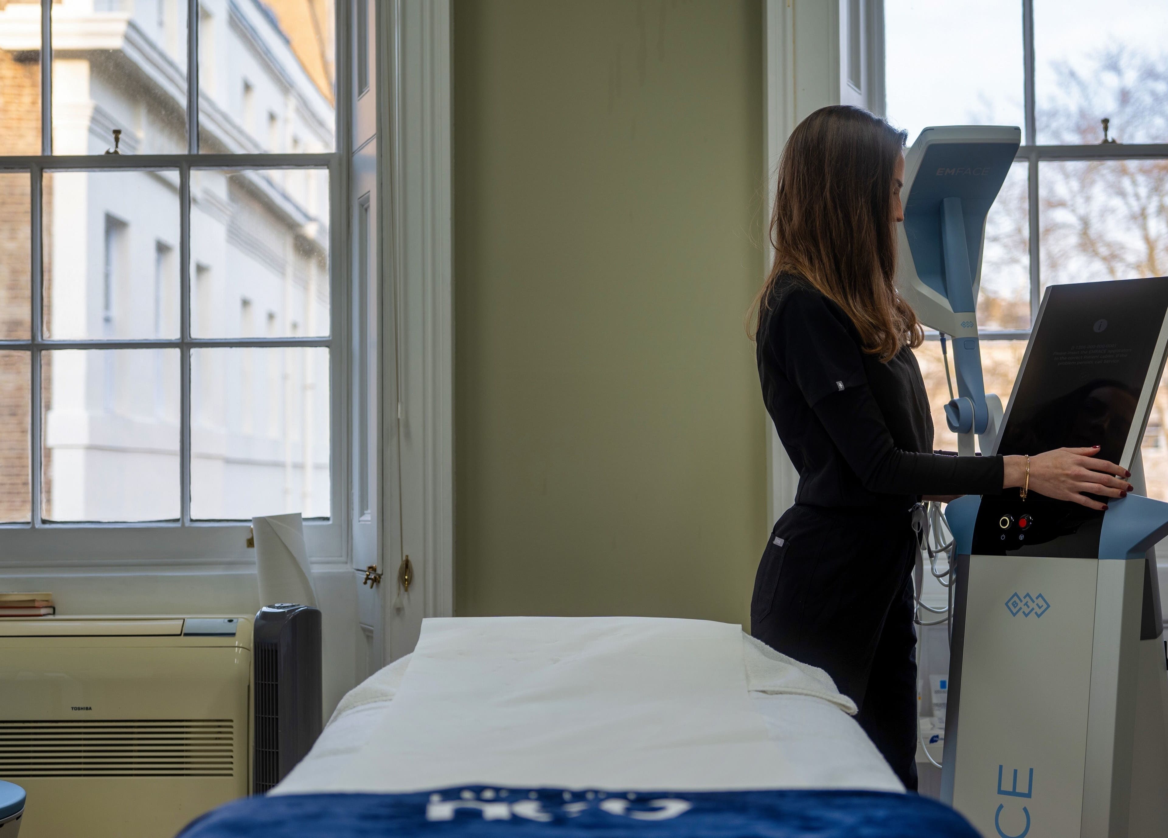 Professional treatment setup at Reshape Clinic [Marylebone], London, England, GB.