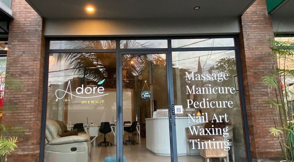 Front view of Adore Nails & Massage in Bali, Bali, ID, showcasing its serene and welcoming entrance.