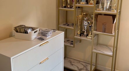 Trophies and lashes at Paulina Kozyra Eyelash&Eyebrow, Loanhead, Scotland, GB beauty studio.