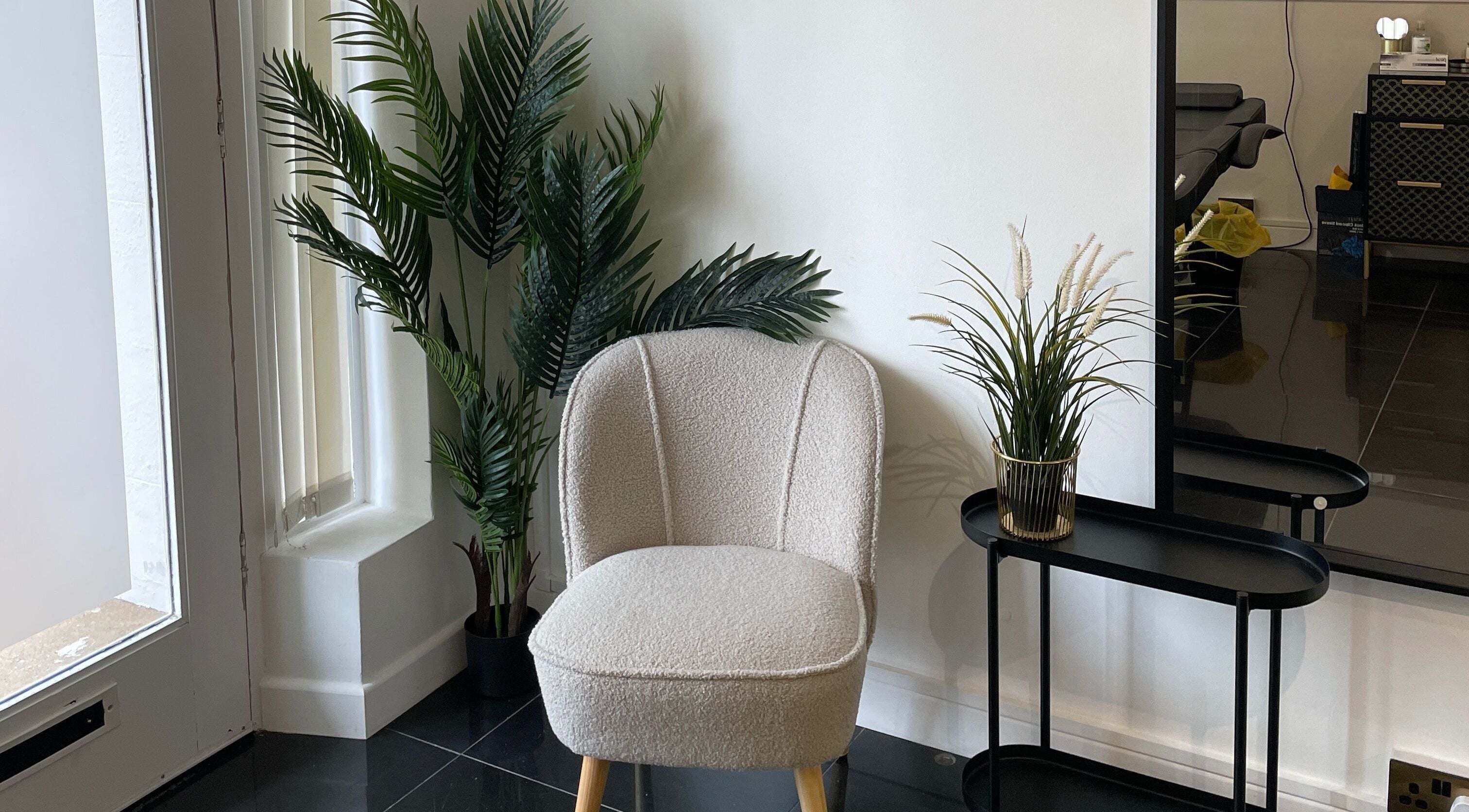 Cozy seating at Angela Conroy @ The Serenity Rooms Emsworth, Emsworth, England, GB, with sleek decor.