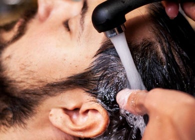 Hair being washed at Jordan Alexander @ Bathgate, Bathgate, Scotland, GB. Experience premium care.