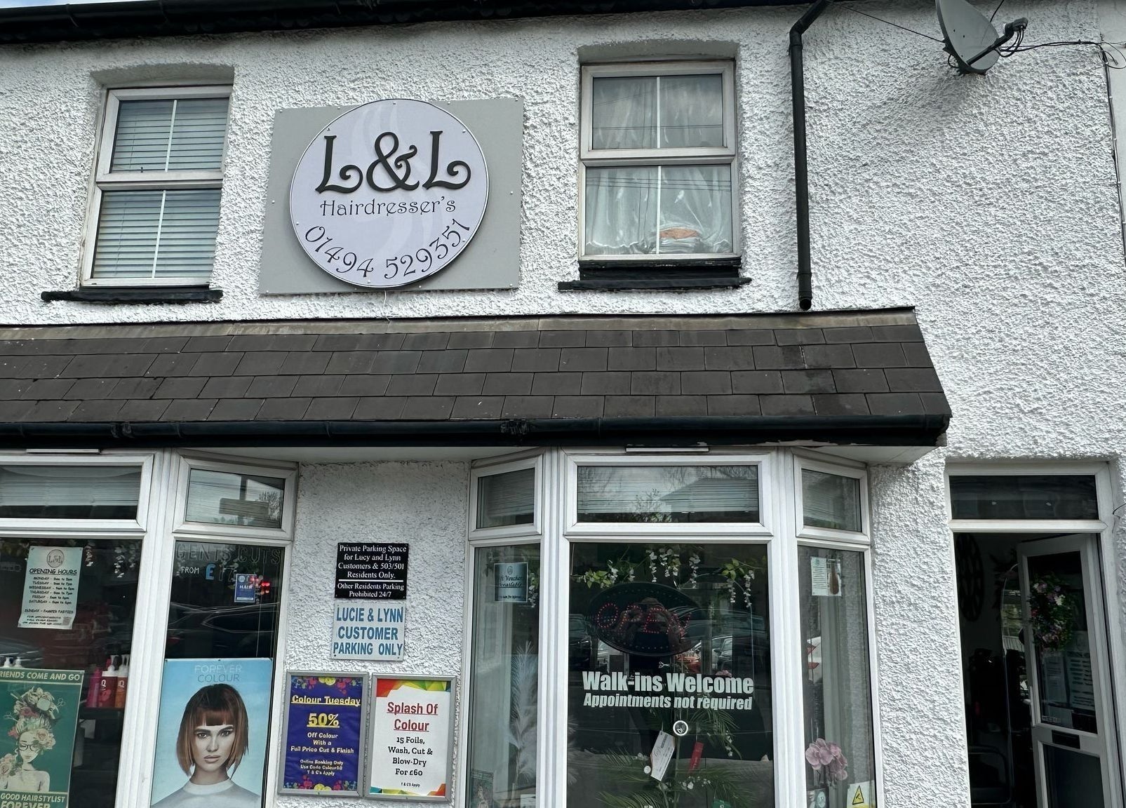 Lucie And Lynn's welcoming exterior in High Wycombe, England, GB, showcasing stylish signage.