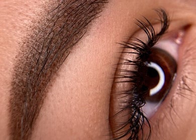 Closeup of a perfectly shaped eyebrow at Antidote Beauty Space - Caringbah, Caringbah, New South Wales, AU.