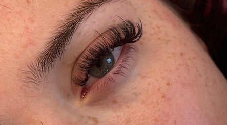 Close-up of eye with elegant lashes from Lashes by Lily in Dreghorn, Scotland, GB.