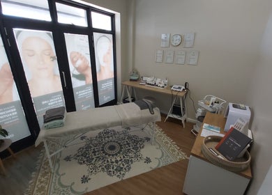 Azura Health and Beauty spa room with a massage table in Cape Town, Western Cape, ZA.