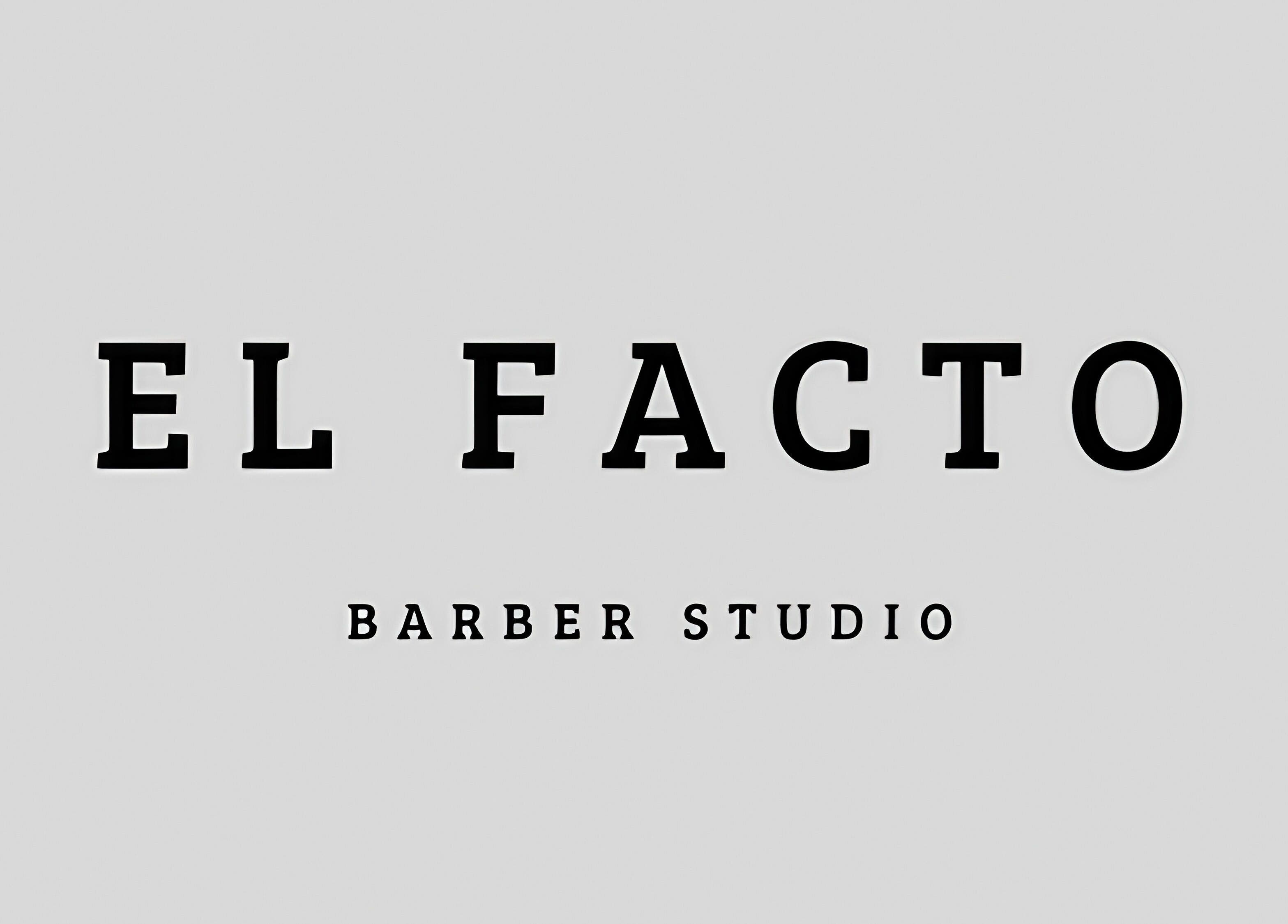 Logotipo de El Facto Barbería en Lima, Provincia De Lima, PE mostrando su estilo moderno.